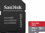 SanDisk Ultra microSDXC Speicherkarte 512GB + SD Adapter