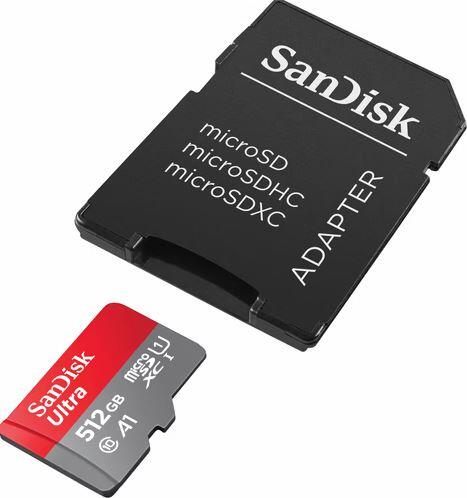 SanDisk Ultra microSDXC Speicherkarte 512GB + SD Adapter