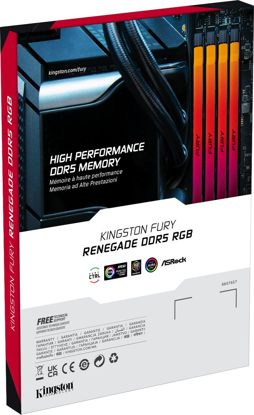 Kingston FURY Renegade RGB - 16GB, on-die ECC