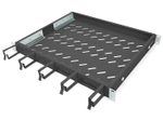 Digitus Fachboden 19"-Schränke festeinbau für 600mm Tiefe bis 120kg 1HE inkl. Kabelmanagement RAL9005 schwarz (DN-97681)