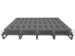 Digitus Fachboden 19"-Schränke festeinbau für 600mm Tiefe bis 120kg 1HE inkl. Kabelmanagement RAL9005 schwarz (DN-97681)