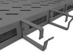 Digitus Fachboden 19"-Schränke festeinbau für 600mm Tiefe bis 120kg 1HE inkl. Kabelmanagement RAL9005 schwarz (DN-97681)