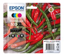 Epson Original 503XL Chilischoten Druckerpatronen - 4er Multipack (C13T09R64010)