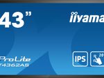iiyama PROLITE T4362AS-B1 interaktiv Signage Display 108 cm (42,5 Zoll) 4K-UHD, IPS, 500 cd/m², 24/7, LAN, Android