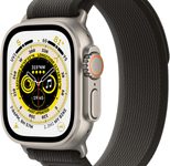 Apple Watch Ultra (GPS + Cellular) 49mm Titaniumgehäuse, Trail Loop grau / schwarz (Größe M/L)