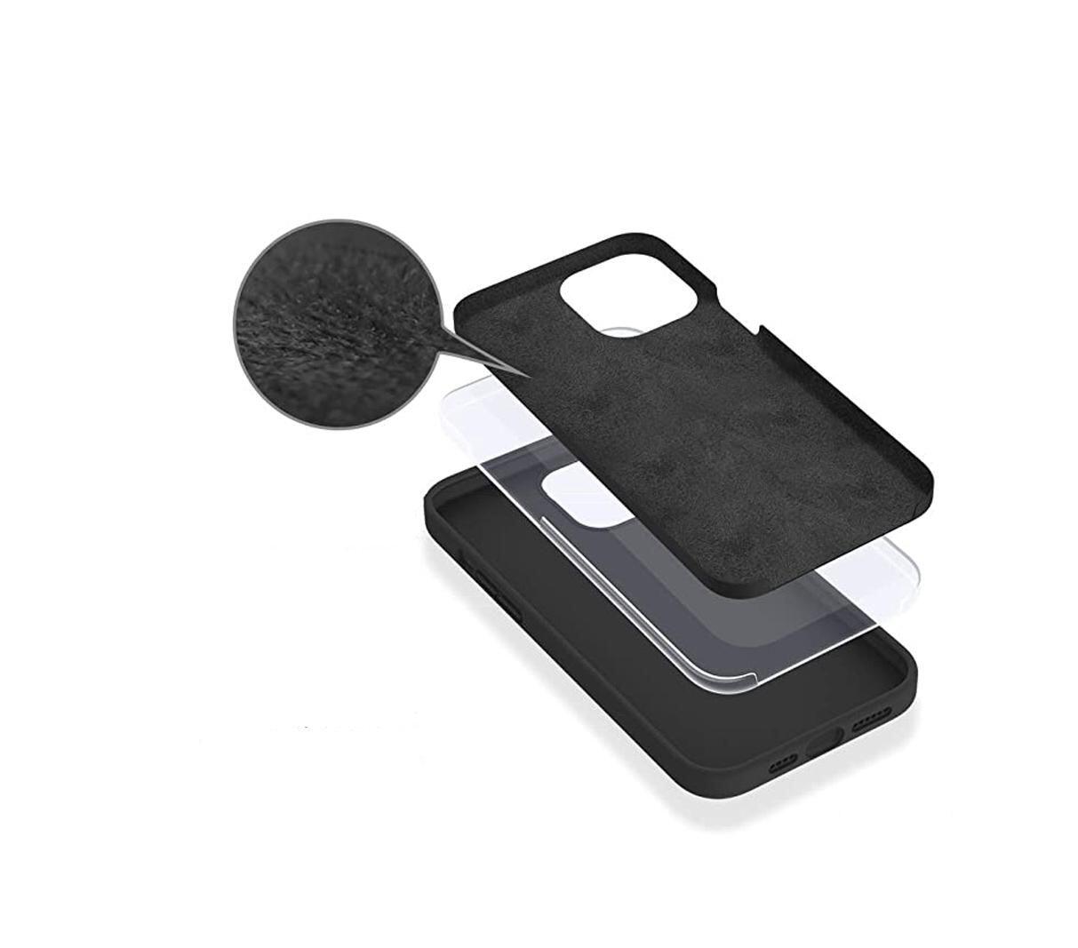 eSTUFF Madrid Silk-touch Silikon Case für das iPhone 14 Pro Max - Black