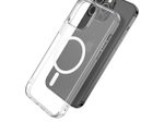 eSTUFF Berlin Magnetic Hybrid Case für das iPhone 14 Pro - Clear (Bulk)
