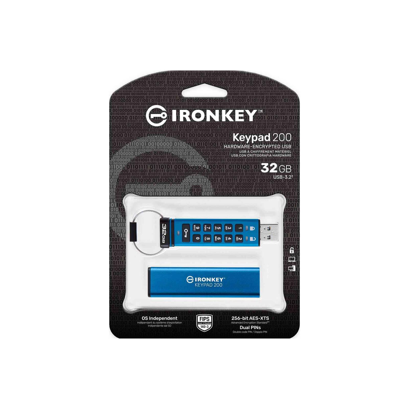Kingston IronKey Keypad 200 - USB-Stick - 32 GB