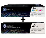 HP Original 126A Toner 5er Set - schwarz (2), cyan, magenta, gelb