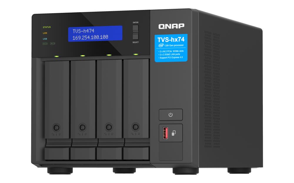 QNAP NAS TVS-h474-PT-8G 4-Bay