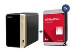 QNAP NAS TS-264-8G 2bay incl. 8TB (2x 4TB WD Red)