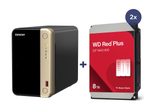 QNAP NAS TS-264-8G 2bay incl. 16TB (2x 8TB WD Red)