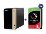 QNAP NAS TS-264-8G 2bay incl. 16TB (2x 8TB Seagate IronWolf)