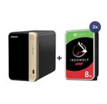 QNAP NAS TS-264-8G 2bay incl. 16TB (2x 8TB Seagate IronWolf)