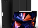 eSTUFF Miami Pencil Case für das iPad Pro 11" 2022/2021 - Black PU leather/Clear (Bulk)