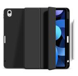 eSTUFF Miami Pencil Case für das iPad der 10. Gen. 2022 (10.9") & 11. Gen. 2025 (11") - Black PU leather/Clear (Bulk)