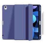 eSTUFF Miami Pencil Case für das iPad der 10. Gen. 2022 & 11. Gen. 2025 (10.9") - Purple PU leather/Clear (Bulk)