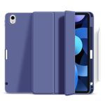 eSTUFF Miami Pencil Case für das iPad der 10. Gen. 2022 & 11. Gen. 2025 (10.9") - Purple PU leather/Clear (Bulk)
