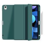 eSTUFF Miami Pencil Case für das iPad 10. Generation, 10.9" - Dark Green PU leather/Clear (Bulk)