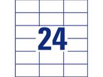 AVERY Zweckform Etiketten 3474 weiß 70,0 x 37,0 mm - 2.400 Stück