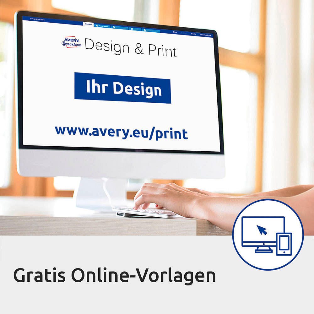 AVERY Zweckform Etiketten 3478 weiß 210,0 x 297,0 mm - 100 Stück