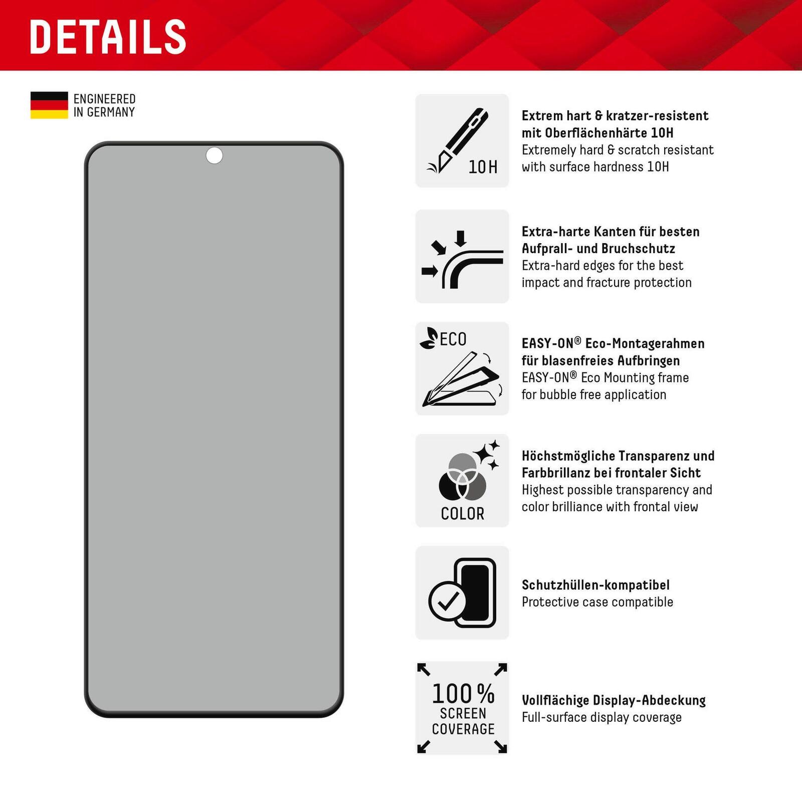 DISPLEX Privacy Glass FC Samsung Galaxy S22+/S23+