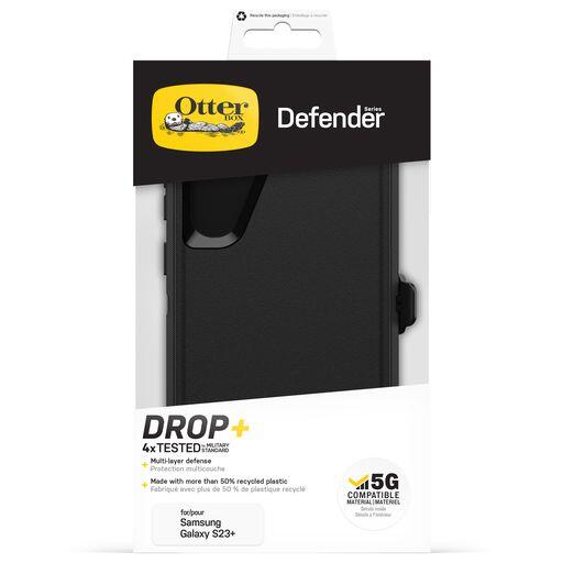 OtterBox Defender Series Schutzhülle für Samsung Galaxy S23+ (Schwarz)