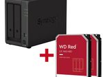 Synology DiskStation DS723+ 2 Einschübe NAS-Server Leergehäuse + 2x WD Red SATA 3.5" HDD 4TB Festplatte