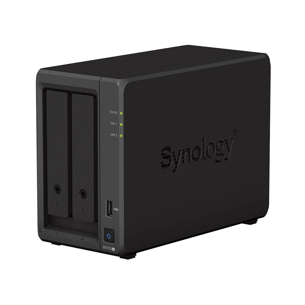 Synology DiskStation DS723+ 2 Einschübe NAS-Server Leergehäuse + 2x WD Red SATA 3.5" HDD 4TB Festplatte