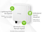 Zyxel Router Modem Outdoor 5G LTE WiFi4 IP68