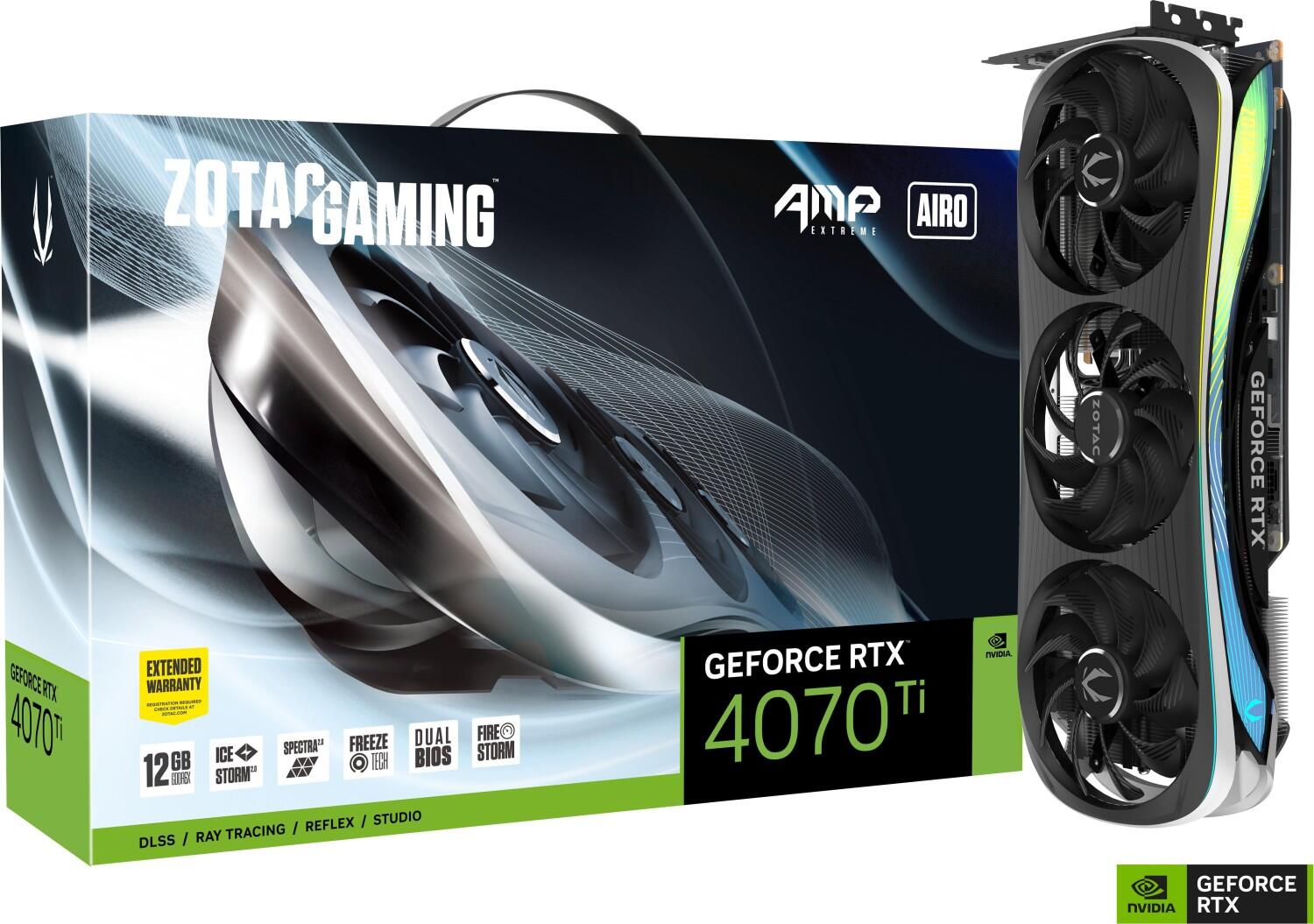 ZOTAC GAMING GeForce RTX 4070 Ti AMP Extreme AIRO