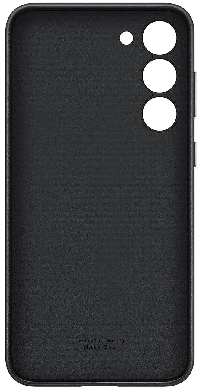 Samsung Leather Cover für Galaxy S23+ (Schwarz)