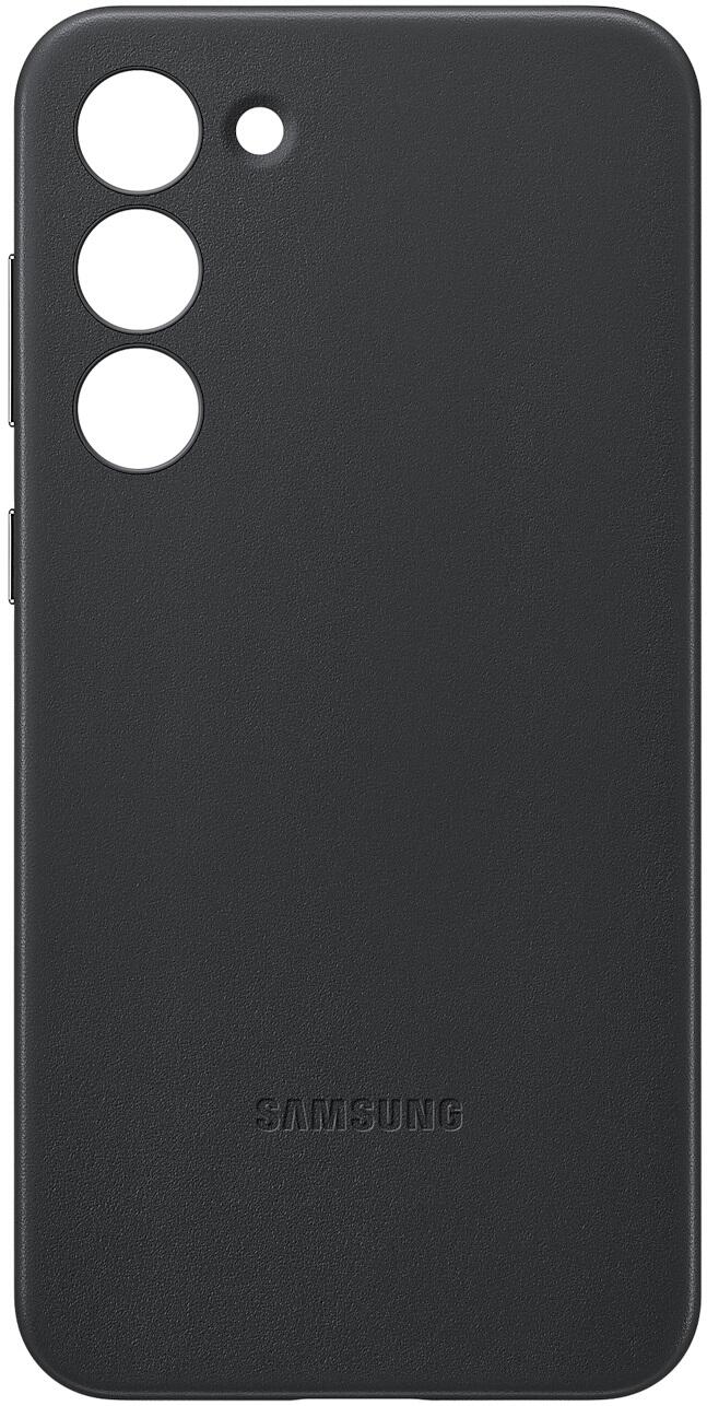 Samsung Leather Cover für Galaxy S23+ (Schwarz)