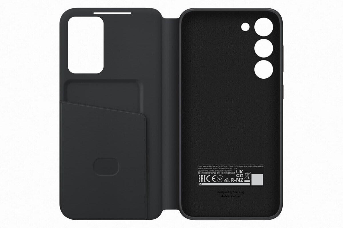 Samsung Smart View Wallet Case für Galaxy S23+ (Schwarz)