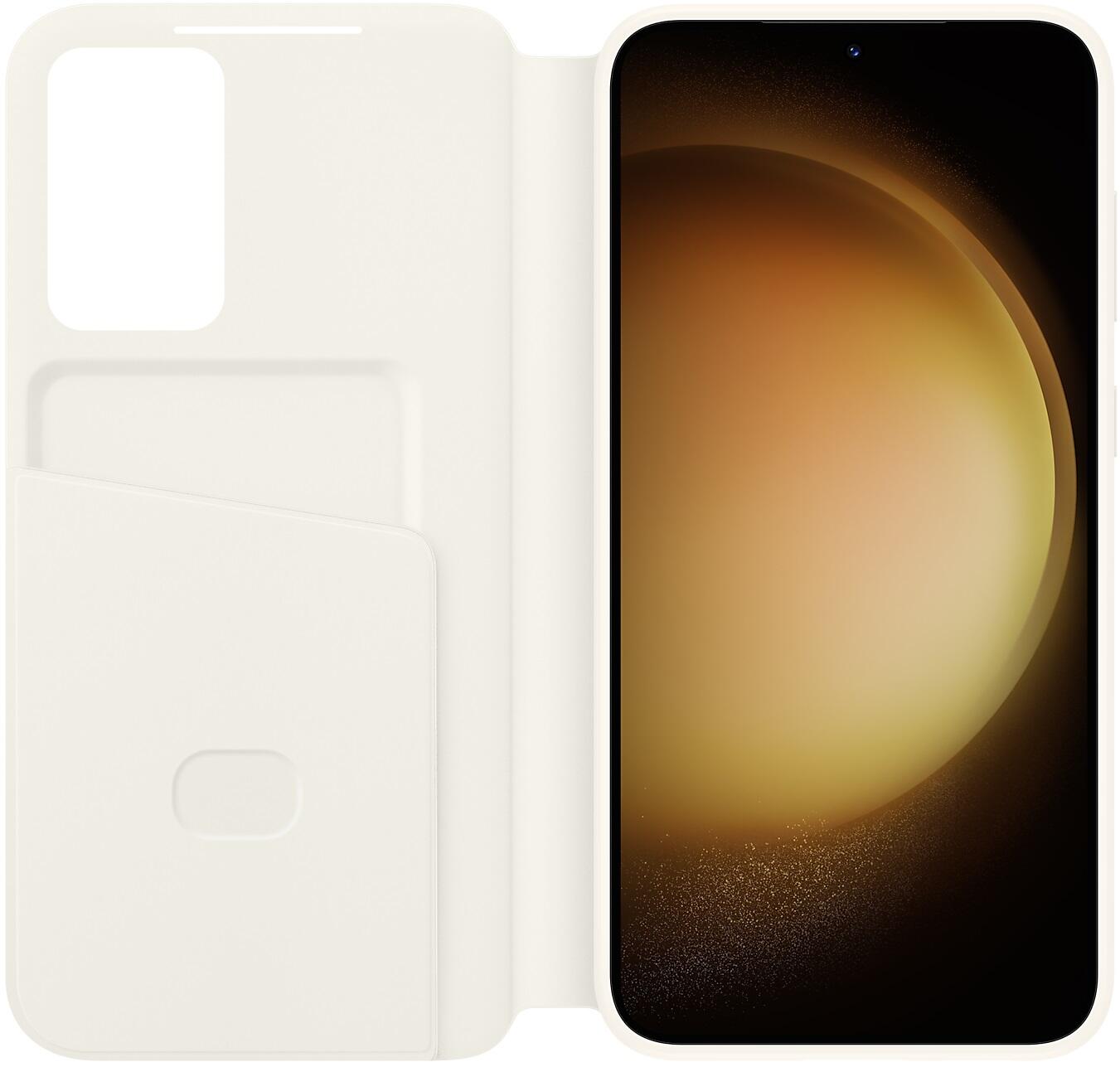 Samsung Smart View Wallet Case für Galaxy S23+ (Creme)