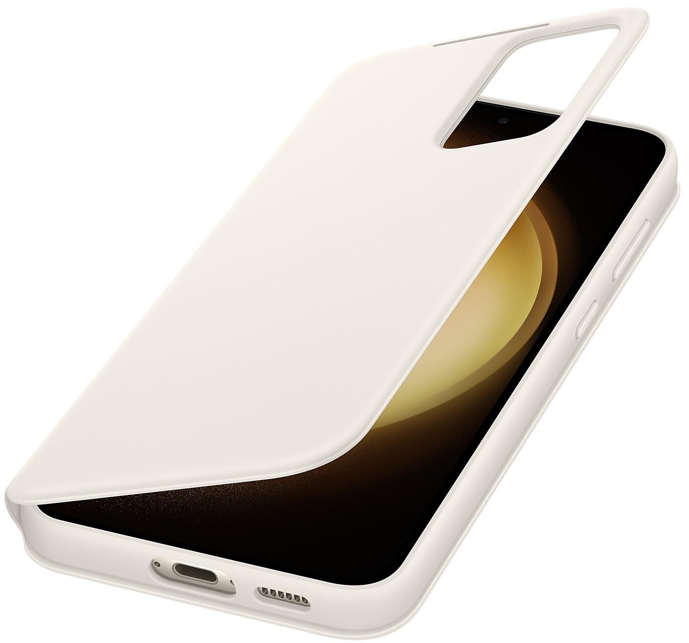 Samsung Smart View Wallet Case für Galaxy S23+ (Creme)