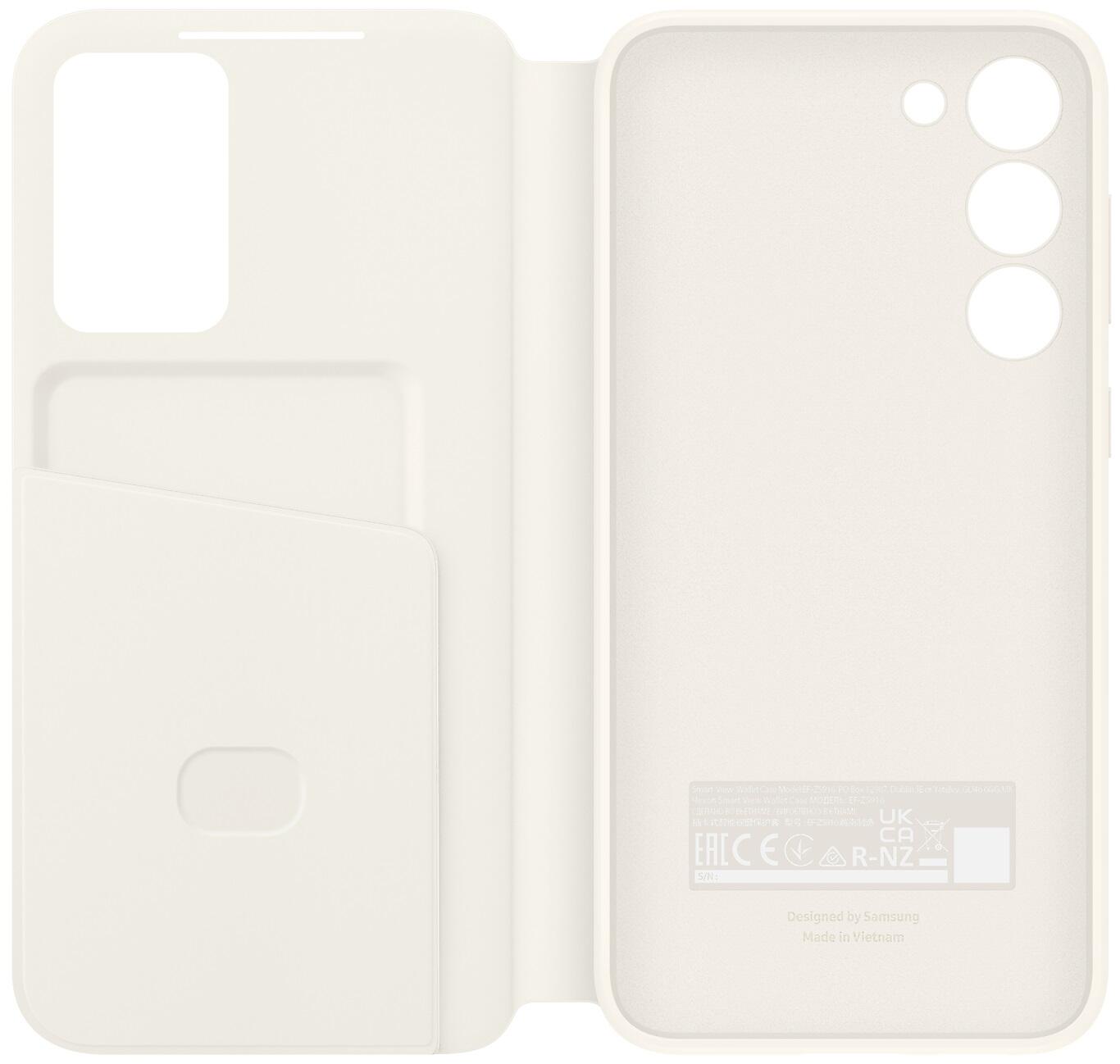 Samsung Smart View Wallet Case für Galaxy S23+ (Creme)