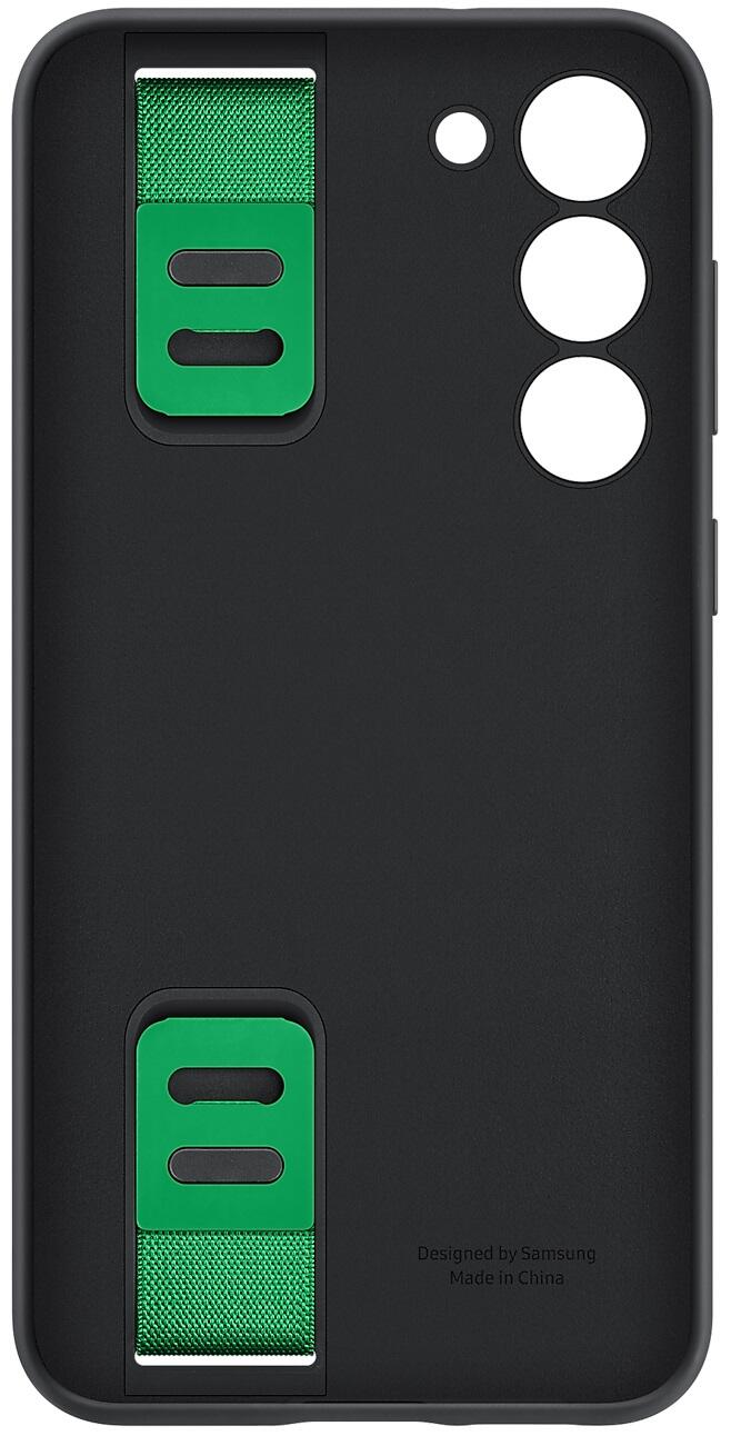 Samsung Silicone Grip Case für Galaxy S23+ (Schwarz)