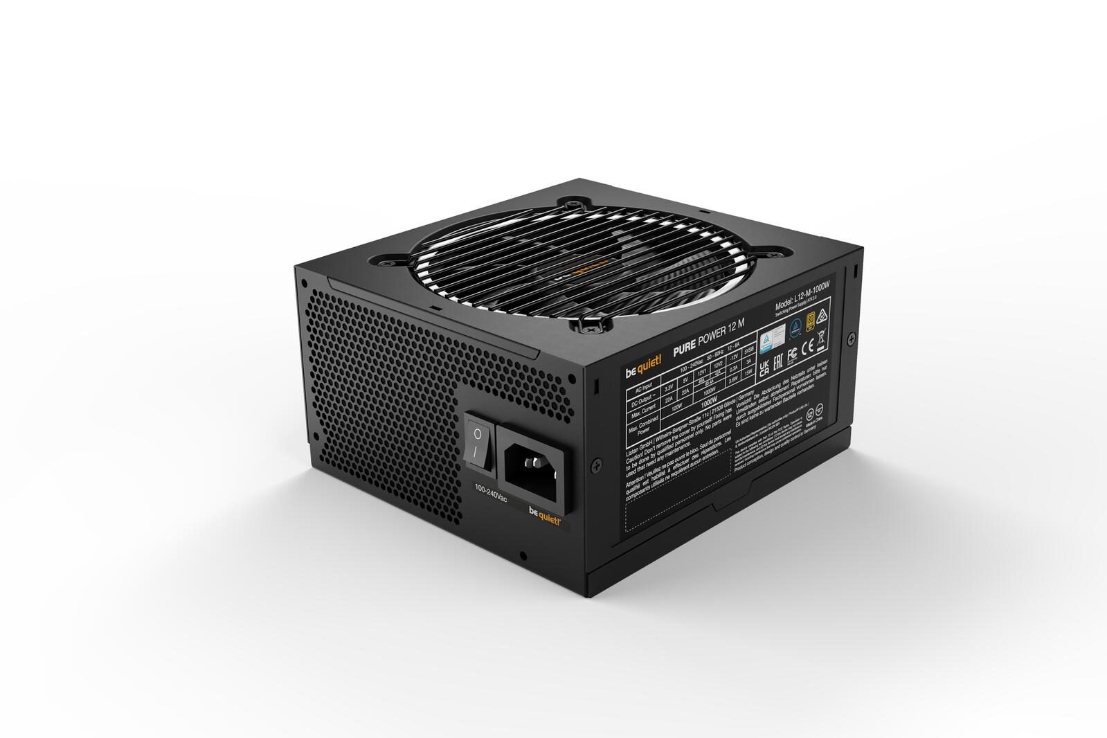 be quiet Netzteil Pure Power 12 M 1000W Modular 80 Plus Gold