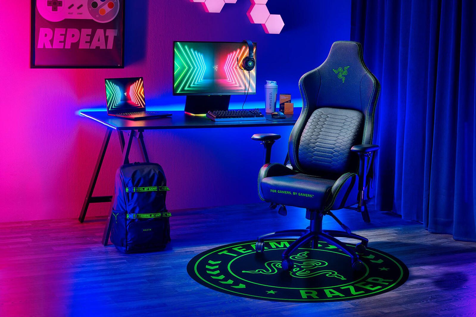 Razer Team Razer Floor Mat, schwarz-grün