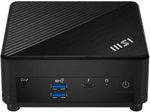 MSI CUBI 5 12M-020BDE Mini Barebone-PC Intel Core i7-1255U, WiFi 6, Bluetooth 5.3, schwarz