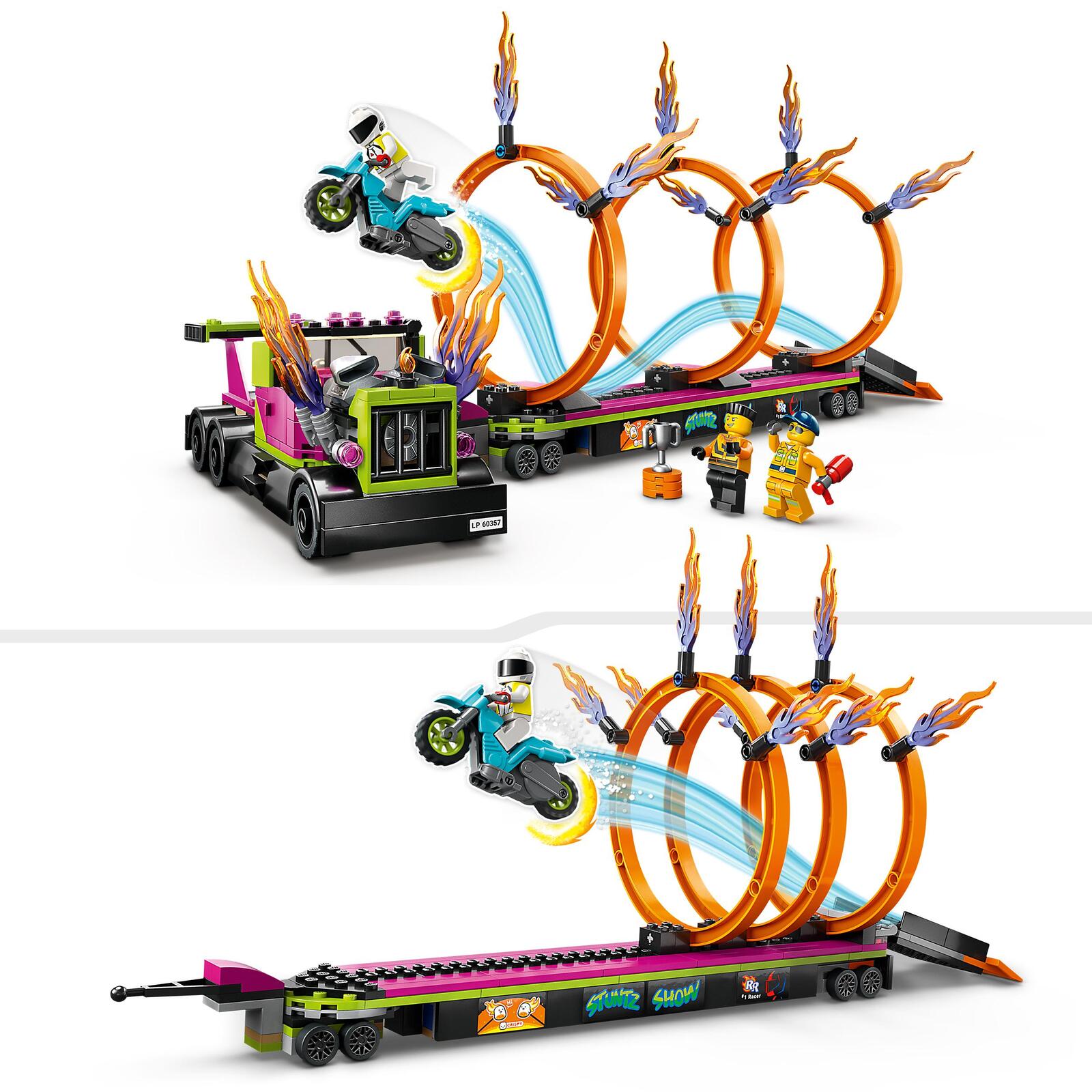 LEGO® City Stunttruck mit Feuerreifen-Challenge 60357