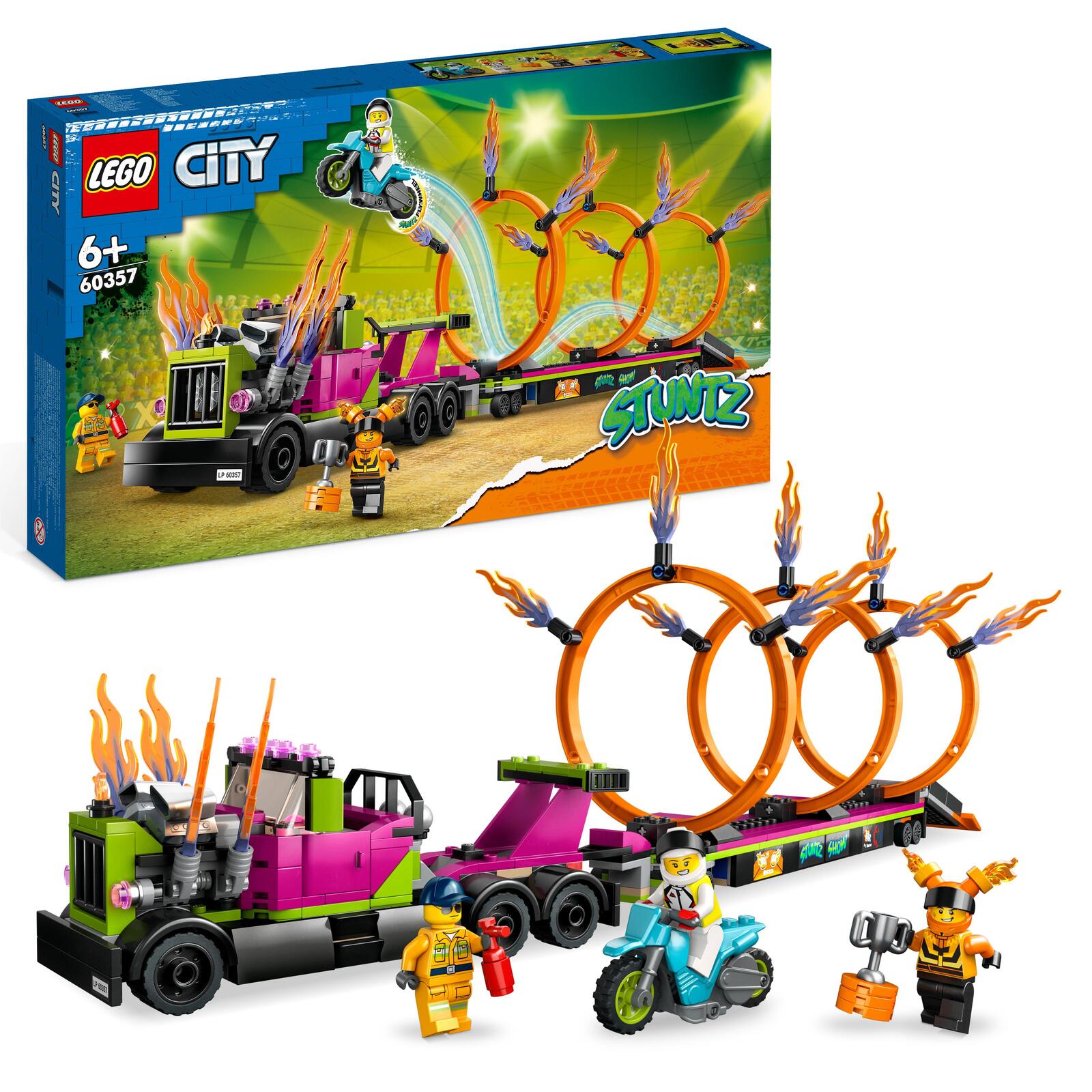 LEGO® City Stunttruck mit Feuerreifen-Challenge 60357