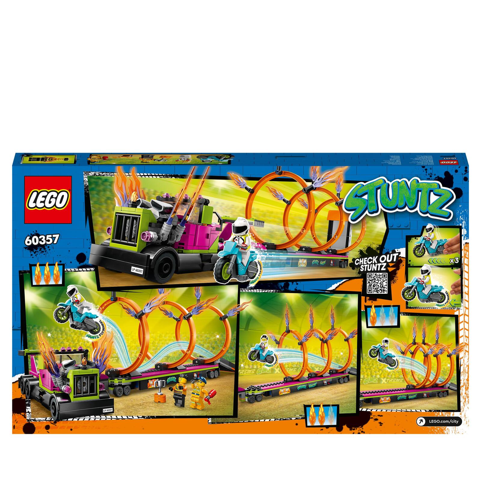 LEGO® City Stunttruck mit Feuerreifen-Challenge 60357