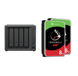 Synology DiskStation DS423+ 4 Einschübe NAS-Server Leergehäuse + 16TB (2x8TB) Seagate Ironwolf SATA 3.5" HDD Festplatte