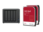 Synology DiskStation DS423+ 4 Einschübe NAS-Server Leergehäuse + 8TB (2x4TB) WD Red 40EFPX SATA 3.5" HDD Festplatten