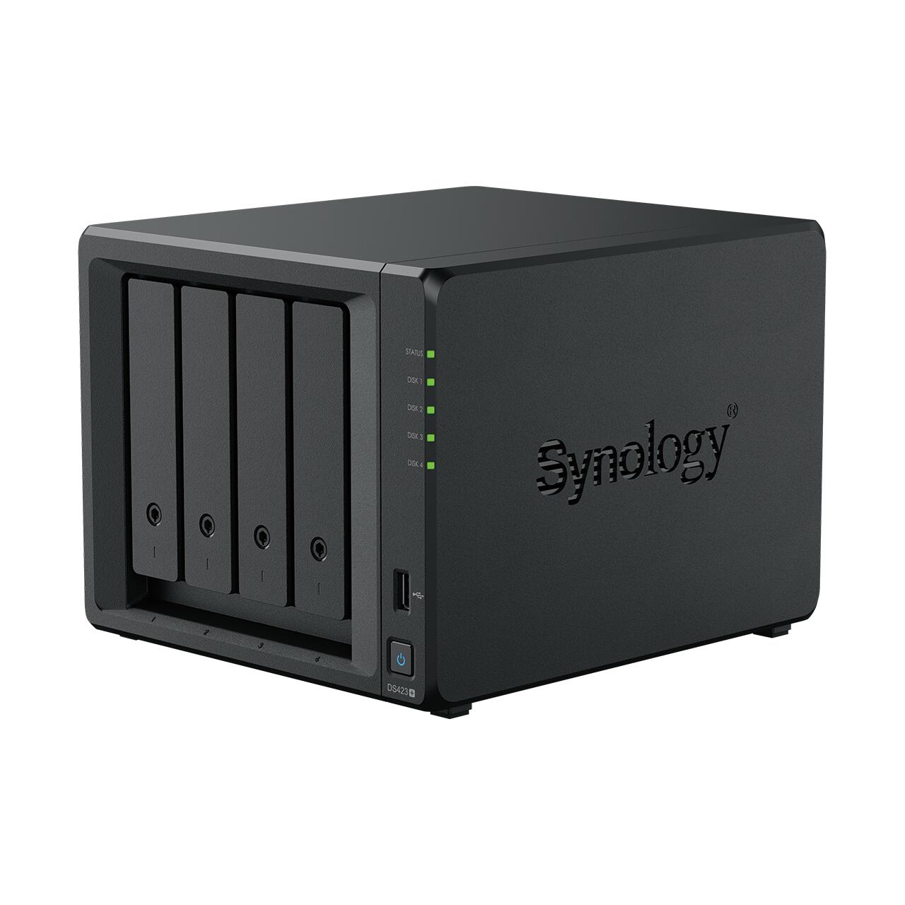 Synology DiskStation DS423+ 4 Einschübe NAS-Server Leergehäuse + 8TB (2x4TB) WD Red 40EFPX SATA 3.5" HDD Festplatten