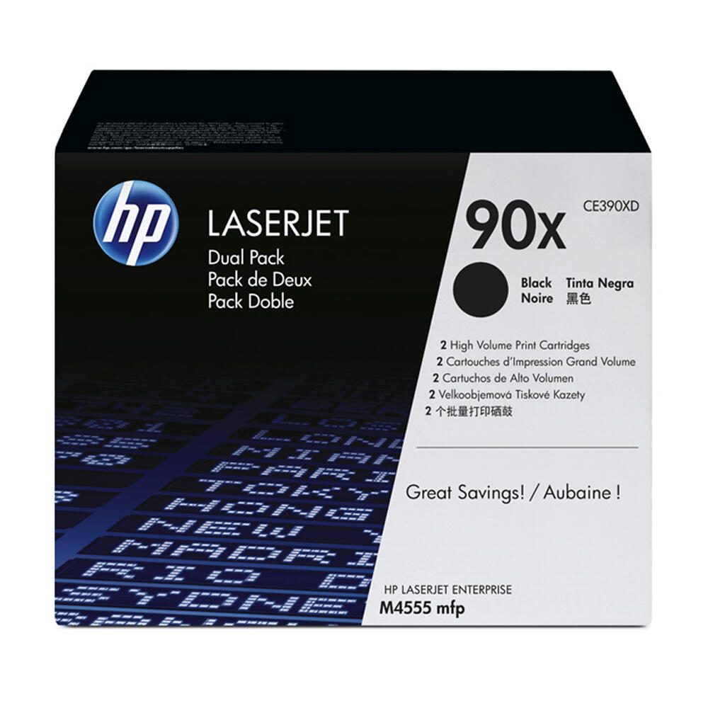 HP Original 90X Toner Doppelpack schwarz 2 x 24.000 Seiten (CE390XD)
