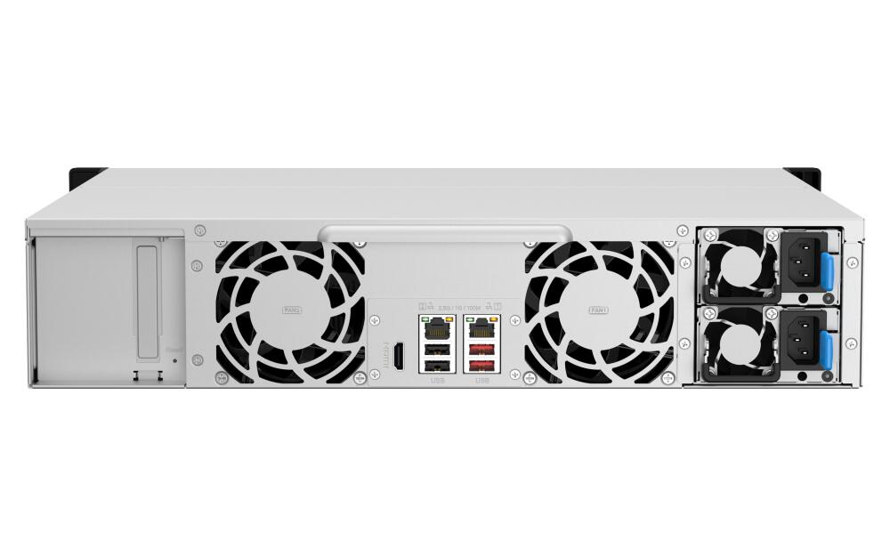 QNAP TurboStation TS-1264U-RP-8G 12 Einschübe NAS-Server Leergehäuse (TS-1264U-RP-8G)