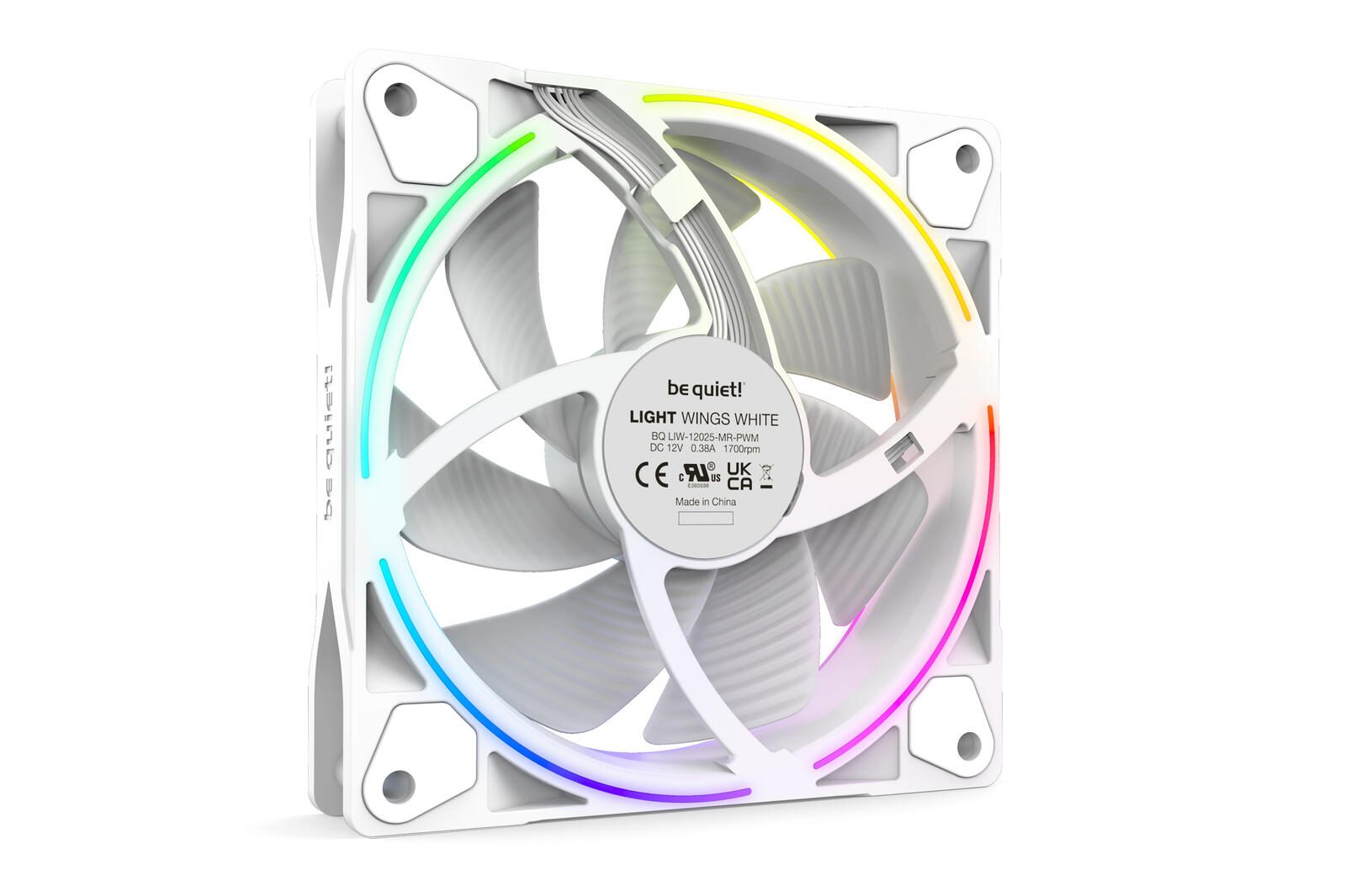 be quiet Lüfter Light Wings White Triple Pack 120mm PWM weiß